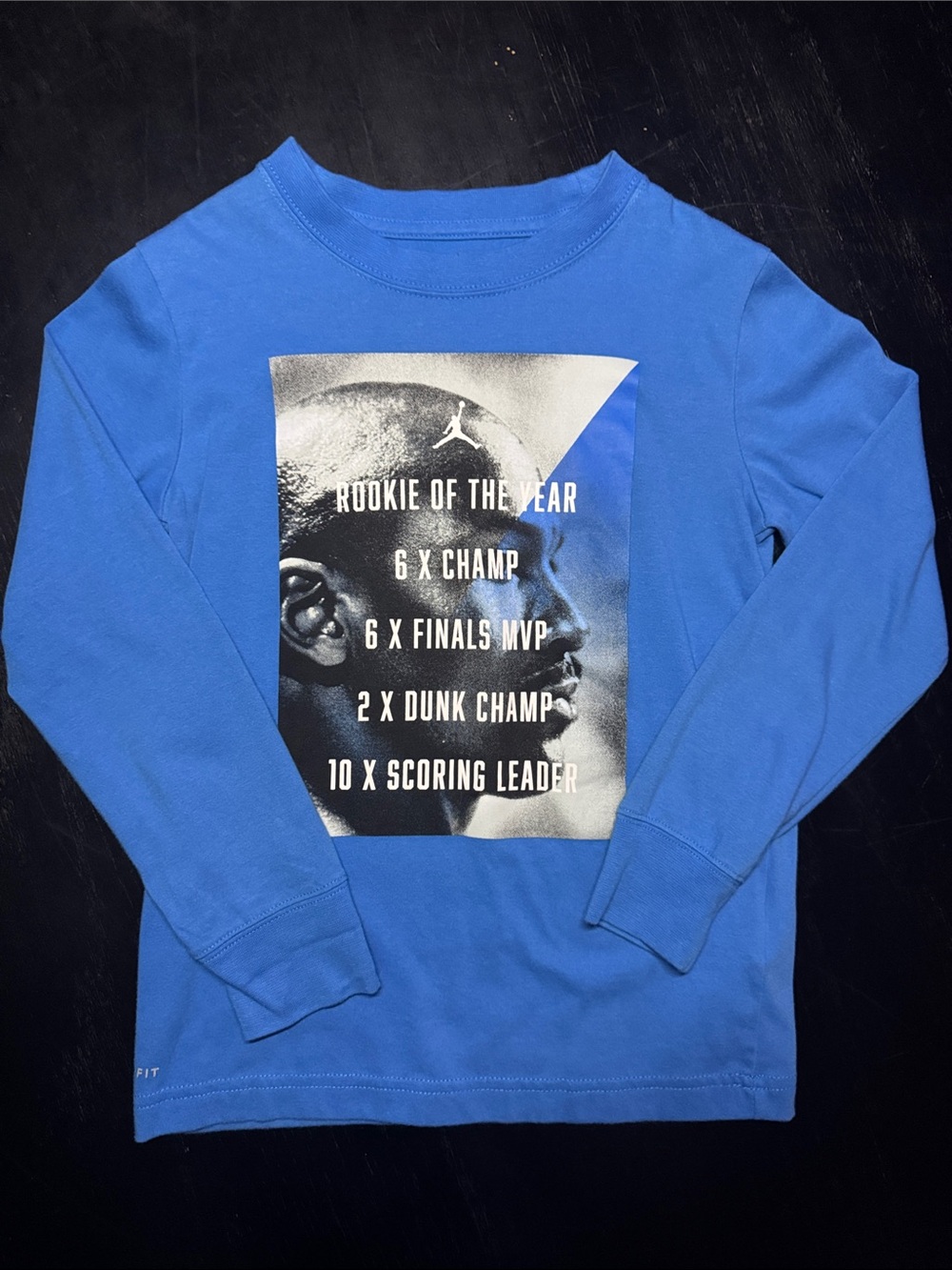 Jordan Royal Blue Graphic Long Sleeve Shirt